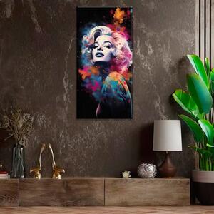 Obraz na plátně - Marilyn Monroe v reflektorech - 30x60 cm