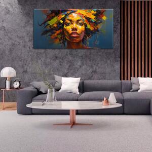 Obraz na plátně - Portrét africké ženy - 60x30 cm