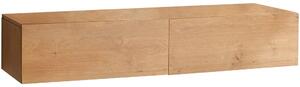 Koupelnová skříňka pod nástěnné umyvadlo/doplňková Noira - dub medový - 120x28x43 cm