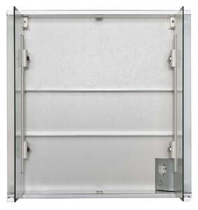 Jokey MDF skříňky MARNO Zrcadlová skříňka (galerka) - bílá, pohledové hrany šedé - š. 65 cm, v. 66 cm, hl. 15 cm 111212020-0110