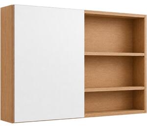 Koupelnová zrcadlová skříňka Orea - dub medový - 100x65x15 cm