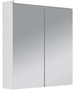 Koupelnová zrcadlová skříňka s LED osvětlením Avia - bílá matná - 65x70x16,5 cm