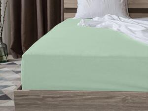 Jersey prostěradlo EXCLUSIVE mátově zelené 90 x 200 cm