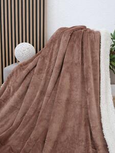 MK Lůžkoviny Beránková deka mikroplyš Exclusive 150 × 200 cm – Laura mocha mousse