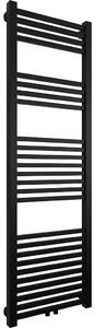 Koupelnový radiátor Franko - středové připojení 50mm/boční - 514W - černá matná - 1600x500 mm