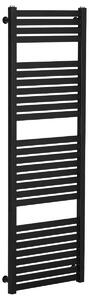 Koupelnový radiátor Vincenzo - boční připojení - 500W - černá matná - 1330x450 mm