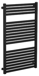 Koupelnový radiátor Vincenzo - boční připojení - 400W - černá matná - 970x600 mm