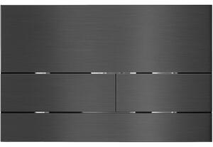 Ovládací tlačítko splachování Line k WC modulu Profi - nerezová ocel - grafit/gun metal