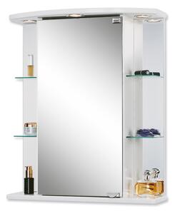 Jokey MDF skříňky HAVANA LED Zrcadlová skříňka (galerka) - bílá - š. 55 cm, v. 66 cm, hl. 23 cm 211211120-0110