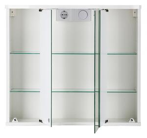Jokey MDF skříňky DORO LED Zrcadlová skříňka (galerka) - bílá - š. 67 cm, v. 60 cm, hl. 22 cm 111913520-0110
