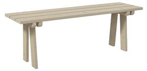 Outsunny Dřevěná zahradní lavice pro 2 osoby 220 kg nosnost, venkovní lavice pro terasu, zahradu a bazén 130x38x45 cm přírodní | Aosom