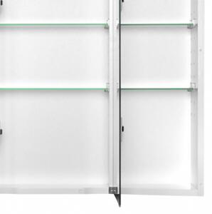 Jokey MDF skříňky TRAVA LED Zrcadlová skříňka (galerka) - bílá - š. 75 cm, v. 65 cm, hl. 22 cm 111514120-0110