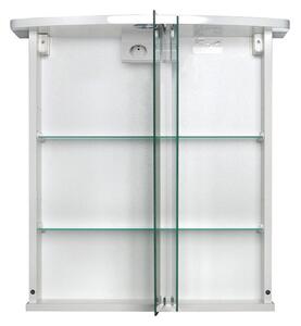 Jokey MDF skříňky NUMA LED Zrcadlová skříňka (galerka) - bílá - š. 58 cm, v. 59,5 cm, hl. 22 cm 111912320-0110
