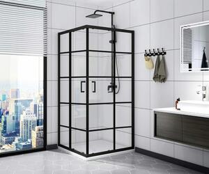 Sprchový kout DELTA 80x100 cm - černý