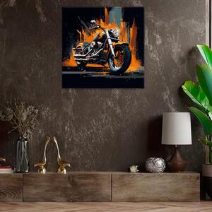 Obraz na plátně - Motorka Harley Davidson - 40x40 cm