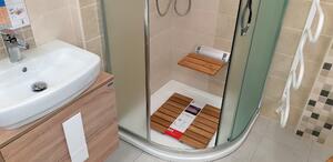 Ridder Koupelnové doplňky Rošt koupelnový, čtvercový, 100% bambus, přírodní barva - 52 x 52 cm 21105211