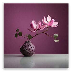 Obraz na plátně - Zátiší magnolie - 40x40 cm