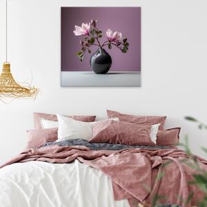 Obraz na plátně - Kvetoucí magnolie - 40x40 cm