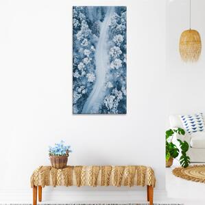 Obraz na plátně - Zimní cesta - 30x60 cm - CZ výroba