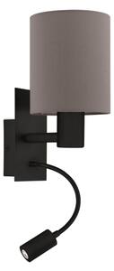 Eglo 900701 - LED Flexibilní svítidlo PASTERI 1xE27/40W/230V + LED/3,8W hnědá