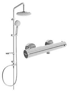 Mexen Carl sprchový set s dešťovou sprchou a termostatickou sprchou Kai , chromová, 77100240-00