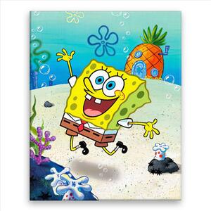 Obraz na plátně - SpongeBob - 40x50 cm - CZ výroba