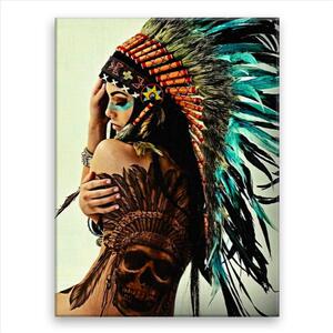 Obraz na plátně - Indigenous Woman 03 - 30x40 cm