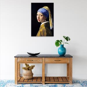 Obraz na plátně - Dívka s perlami Johannes Vermeer - 40x60 cm