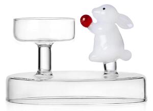Ichendorf Milano designové svícny Alice Tealight White Rabbit with Berry