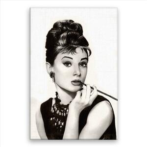 Obraz na plátně - Audrey Hepburn 01 - 80x120 cm