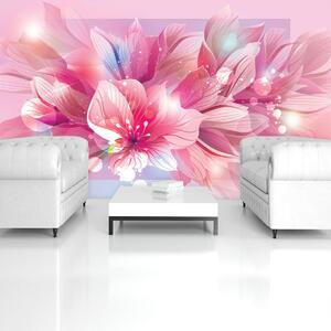 Fototapeta - Květinové umění - abstraktní (152,5x104 cm)