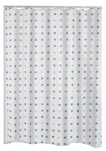 Ridder Výprodej Sprchový závěs DOMINO, textilní - modrý dekor - 180 x 200 cm 41313