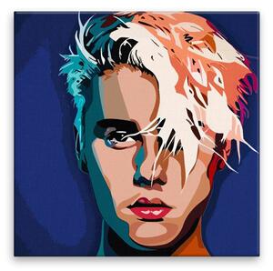 Obraz na plátně - Justin Bieber - 40x40 cm - CZ výroba