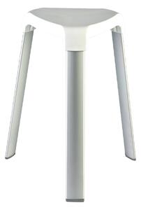 MSV sedátko do sprchy SAFE, bílé, hliník, 45 cm, do 120 g