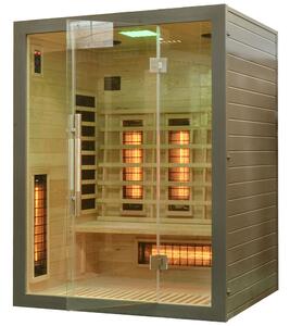 M-SPA - Infračervená sauna stříbrná 150 x 120 x 190 cm