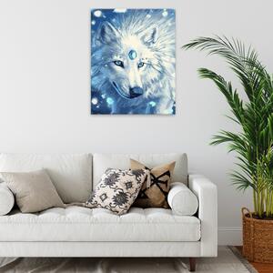 Obraz na plátně - Magický vlk - 40x50 cm - CZ výroba