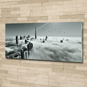 Foto obraz sklo tvrzené Mlha nad Dubajem osh-67144180