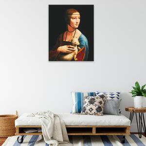Obraz na plátně - Dáma s hranostajem Leonardo da Vinci - 40x50 cm