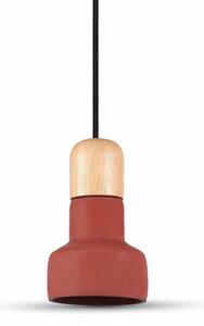 V-TAC Betonová závěsná lampa (3 barvy), Červená