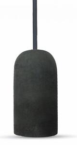 V-TAC Betonová závěsná lampa váza (9 barev), Černá
