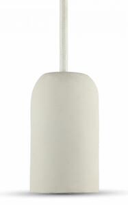 V-TAC Betonová závěsná lampa váza (9 barev), Bílá