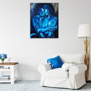 Obraz na plátně - Romantika v modrém - 40x50 cm