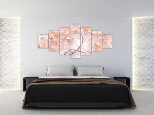Obraz korálových květů stromu - abstrakt (210x100 cm)