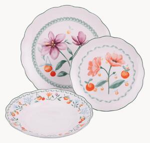 Sada porcelánového nádobí Cherry Flowers, pro 6 osob, 18 dílů