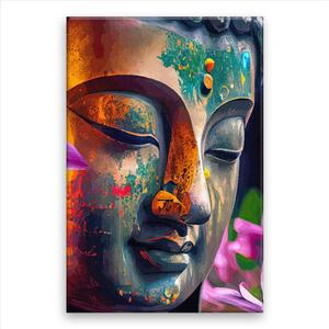 Obraz na plátně - Buddhovo tajemství - 80x120 cm
