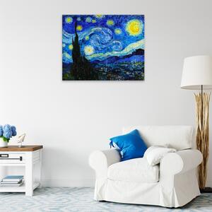 Obraz na plátně - Hvězdná noc van Gogh - 50x40 cm