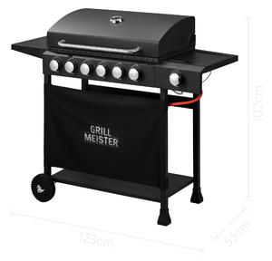 Grillmeister Plynový gril 6+1 boční hořák, 18 kW (100399659)