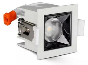 V-TAC Zapuštěné hranaté bílé LED svítidlo 4W 12° SAMSUNG čipy CRI90, Teplá bílá 2500 - 3000K
