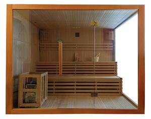 M-SPA - Suchá sauna s kamny HARVIA pro 5 osob 220 x 200 x 200 cm
