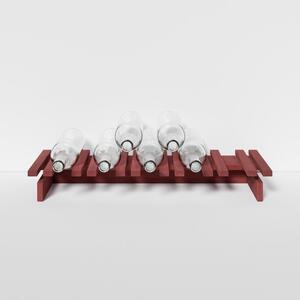 Raxi | Array 1015 tabletop, Stojan na víno | 5 lahví Barva: Bordeaux